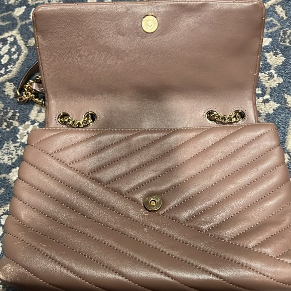 Tory Burch Taupe Quilted Shoulder Bag - Picture 13 of 16